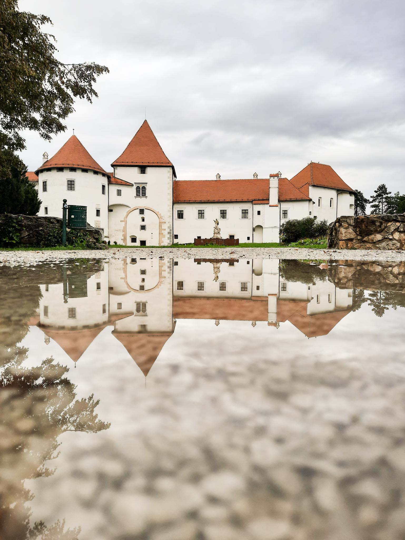 Old town Varaždin landscape photography - historic Croatian city and architecture